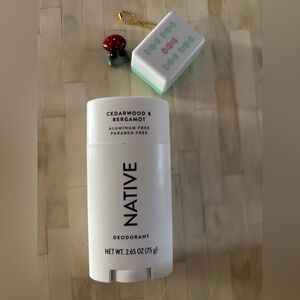 Native Cedarwood & Bergamot Deodorant Stick 2.65oz - White NWOT